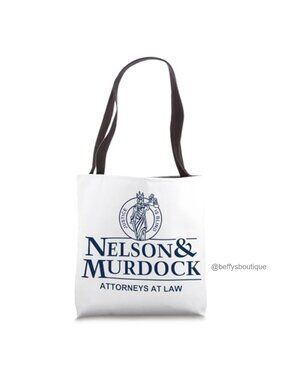 Nelson & Murdock Justice Is Blind Tote Bag Polyester Canvas